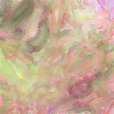 Pastel renklerde suluboya resim. Poster, duvar sanatı, afiş, kart, kitap kapağı ya da ambalaj için rahatlatıcı kompozisyonun yumuşak renkli çizimi. Modern fırça darbeleri resim.