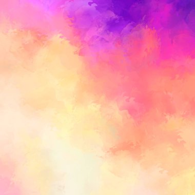 Canlı fırça darbeleriyle boyanmış. Renkli desenli resim. Fırçalanmış duvar kağıdını boya.