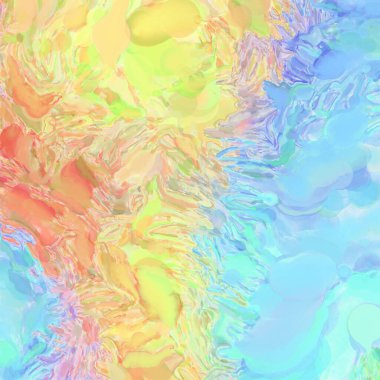 Soyut doku. Yüzeyde etkileyici el yapımı suluboya. Suluboya fırça darbeleri. Modern sanat. Çok renkli arkaplan. Çağdaş duvar sanatı. Renkli bir fon. 2d illüstrasyon.