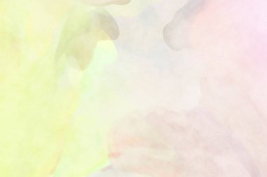 Alkol mürekkebini andıran rahatlatıcı fırça darbelerinin modern resmi. Poster, duvar sanatı, afiş, kart, kitap kapağı veya ambalaj için pastel renkli suluboya resim.