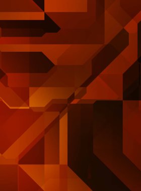 Renkli ve canlı geometrik şekiller katmanları var. Bir teknoloji planının dijital illüstrasyonu. Gelecekçi tasarım şablonu.