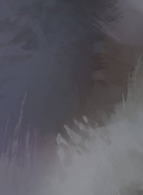 Renkli fırça darbelerinin 2D çizimi. Dekoratif desenli resim. canlı boya desenli arkaplan.