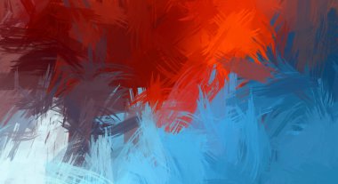 Renkli fırça darbelerinin soyut arkaplanı. fırçalanmış canlı duvar kağıdı. resmedilmiş sanat eseri. Eşsiz ve yaratıcı illüstrasyon.