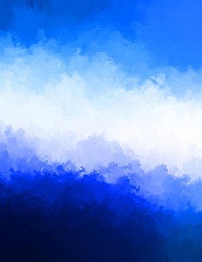 Yaratıcı soyut resim. Artistik fırça darbeleriyle donatılmış. Renkli ve canlı bir illüstrasyon. boyalı sanat.