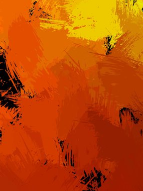 Duvar sanatı Eşsiz ve yaratıcı illüstrasyon. Fırça darbesi ile boyanmış. Renkli fırça darbelerinin soyut arkaplanı. Fırçalanmış canlı duvar kâğıdı. Boyalı sanatsal yaratım.