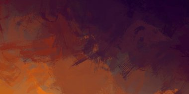 Yaratıcı soyut resim. Artistik fırça darbeleriyle donatılmış. Renkli ve canlı bir illüstrasyon. boyalı sanat.