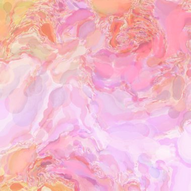 El yapımı sürreal soyut desenli suluboya. Modern sanatsal resim. 2D çizim. Arkaplan boyası karışımı. Yaratıcı duvar sanatı. Çağdaş sanat.