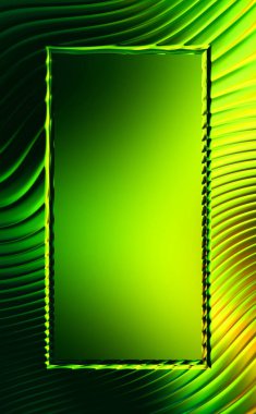 Soyut çerçeveli arkaplan. Renkli, canlı, dalgalı bir duvar kağıdı. Merkezi çerçeveli yaratıcı grafik 2d çizim. Dinamik şekilli modaya uygun sıvı örtüsü.