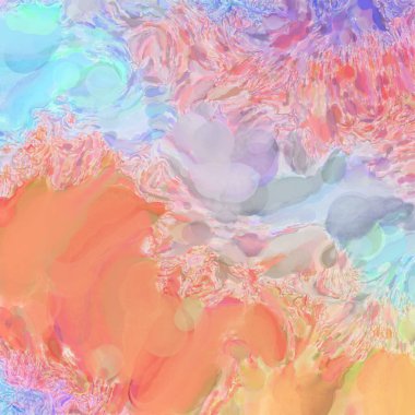 El yapımı sürreal soyut desenli suluboya. Modern sanatsal resim. 2D çizim. Arkaplan boyası karışımı. Yaratıcı duvar sanatı. Çağdaş sanat.