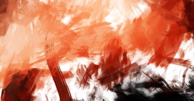 Sanatsal soyut arkaplan. Doku boyalı duvar kağıdı. Boya darbeleriyle yaratıcı bir illüstrasyon. Fırça desenli resim.