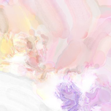 2D çizim. Sanatsal arkaplan resmi. Tablo üzerinde soyut resim. Çağdaş sanat. El yapımı resim. Renkli doku. Modern sanat eserleri. Yüzeyde suluboya fırça darbeleriyle boyama.