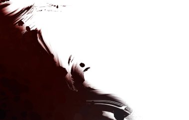 Duvar sanatı Eşsiz ve yaratıcı illüstrasyon. Fırça darbesi ile boyanmış. Renkli fırça darbelerinin soyut arkaplanı. Fırçalanmış canlı duvar kâğıdı. Boyalı sanatsal yaratım.