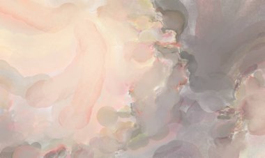 2D çizim. Sanatsal arkaplan resmi. Tablo üzerinde soyut resim. Çağdaş sanat. El yapımı resim. Renkli doku. Modern sanat eserleri. Yüzeyde suluboya fırça darbeleriyle boyama.