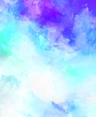 Yaratıcı soyut resim. Artistik fırça darbeleriyle donatılmış. Renkli ve canlı bir illüstrasyon. boyalı sanat.