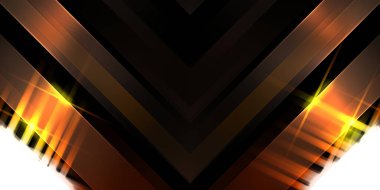 Soyut parlayan geometrik ışıklar arka planda. Fraktal simetrik grafik çizimi. Parıldayan ve parıldayan çubukları kesiştir.