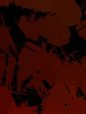 Vahşi fırça darbeleriyle yaratıcı soyut resim. Artistik fırça darbeleriyle donatılmış. Renkli ve canlı bir tasvir. Boyalı sanat.