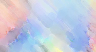 Yumuşak suluboya duvar kağıdı. Hafifçe fırçalanmış renkleri olan sanatsal bir resim. Pastel renkler arkaplana dokunmuş. Soyut duvar sanatı..