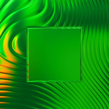 Soyut çerçeveli arkaplan. Renkli, canlı, dalgalı bir duvar kağıdı. Merkezi çerçeveli yaratıcı grafik 2d çizim. Dinamik şekilli modaya uygun sıvı örtüsü.