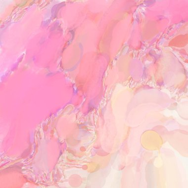 El yapımı sürreal soyut desenli suluboya. Modern sanatsal resim. 2D çizim. Arkaplan boyası karışımı. Yaratıcı duvar sanatı. Çağdaş sanat.