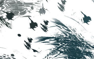 Renkli fırça darbelerinin 2B çizimi. Dekoratif doku resmi. Canlı boya desenli arka plan. Kaotik fırça darbeleri resim.