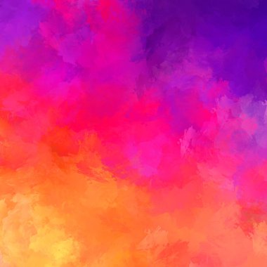 Yaratıcı soyut resim. Artistik fırça darbeleriyle donatılmış. Renkli ve canlı bir illüstrasyon. boyalı sanat.