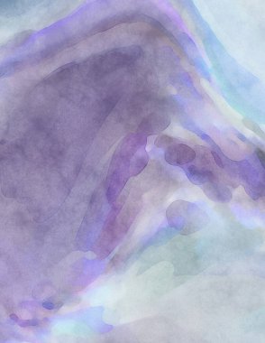 Yumuşak suluboya duvar kağıdı. Hafifçe fırçalanmış renkleri olan sanatsal bir resim. Pastel renkler arkaplana dokunmuş. Soyut duvar sanatı..