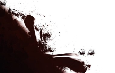 Duvar sanatı Eşsiz ve yaratıcı illüstrasyon. Fırça darbesi ile boyanmış. Renkli fırça darbelerinin soyut arkaplanı. Fırçalanmış canlı duvar kâğıdı. Boyalı sanatsal yaratım.