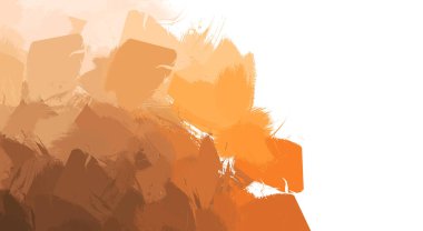 Taranmış Boyalı Soyut Arkaplan. Vahşi kaotik fırça darbeleri. Boya darbeleri. 2D İllüstrasyon. Fırça darbeli resim. 