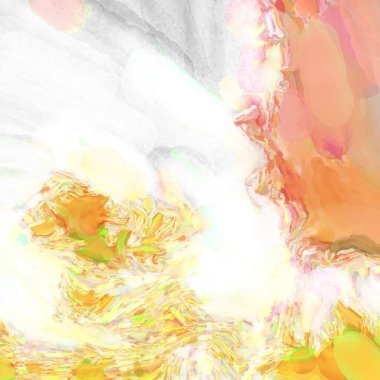 2D çizim. Sanatsal arkaplan resmi. Tablo üzerinde soyut resim. Çağdaş sanat. El yapımı resim. Renkli doku. Modern sanat eserleri. Yüzeyde suluboya fırça darbeleriyle boyama.