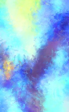 Sanatsal soyut arkaplan. Doku boyalı duvar kağıdı. Boya darbeleriyle yaratıcı bir illüstrasyon. Fırça desenli resim.