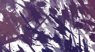 Renkli fırça darbelerinin 2B çizimi. Dekoratif doku resmi. Canlı boya desenli arka plan. Kaotik fırça darbeleri resim.