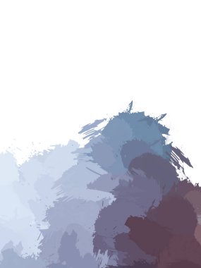 Taranmış Boyalı Soyut Arkaplan. Vahşi kaotik fırça darbeleri. Boya darbeleri. 2D İllüstrasyon. Fırça darbeli resim. 