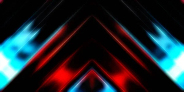 Abstract Stralende Geometrische Lichten Achtergrond Fractale Symmetrische Grafische Illustratie Intersecterende — Stockfoto