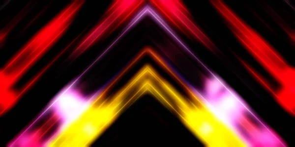 Abstract Stralende Geometrische Lichten Achtergrond Fractale Symmetrische Grafische Illustratie Intersecterende — Stockfoto