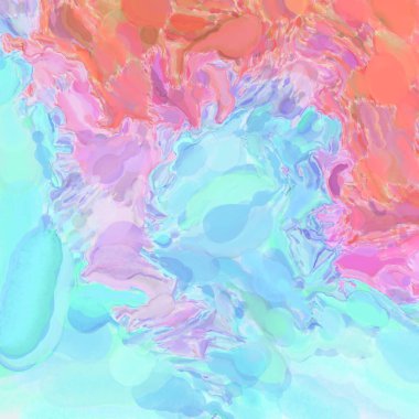 El yapımı sürreal soyut desenli suluboya. Modern sanatsal resim. 2D çizim. Arkaplan boyası karışımı. Yaratıcı duvar sanatı. Çağdaş sanat.