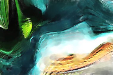 Modern sanat. Renkli çağdaş sanat eserleri. Renkli boya darbeleri. Soyut arkaplanda fırça darbeleri. fırça boyası.