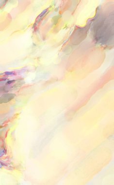 Modern fırça darbeleri. Pastel renklerde suluboya resim. Poster, duvar sanatı, afiş, kart, kitap kapağı veya ambalaj için sakinleştirici kompozisyonun yumuşak renkli çizimi. 