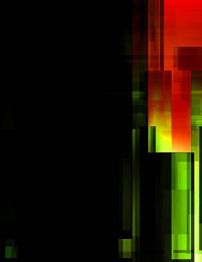 Renkli ve canlı geometrik şekiller katmanları var. Bir teknoloji planının dijital illüstrasyonu. Gelecekçi tasarım şablonu.