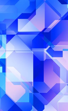 Renkli ve canlı geometrik şekiller katmanları var. Bir teknoloji planının dijital illüstrasyonu. Gelecekçi tasarım şablonu.