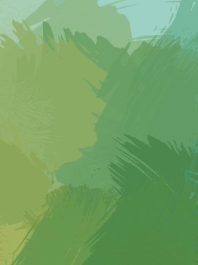 Fırça darbesi ile boyanmış. Sanatsal canlılık ve renkli duvar kâğıdı. Kaotik resim. Taranmış Boyalı Soyut Arkaplan. 