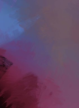 Renkli fırça darbelerinin 2D çizimi. Dekoratif desenli resim. canlı boya desenli arkaplan.