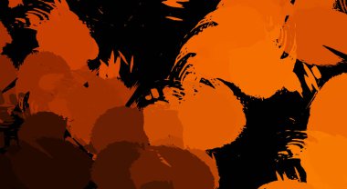 Canlı fırça darbeleriyle boyanmış. Renkli desenli resim. Fırçalanmış duvar kağıdını boya.