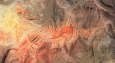 Modern sanat. Taranmış Boyalı Soyut Arkaplan. Fırça darbesi ile boyanmış. Boya darbeleri. 2B Görüntü