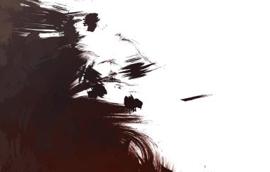 Duvar sanatı Eşsiz ve yaratıcı illüstrasyon. Fırça darbesi ile boyanmış. Renkli fırça darbelerinin soyut arkaplanı. Fırçalanmış canlı duvar kâğıdı. Boyalı sanatsal yaratım.