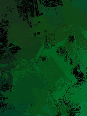 Vahşi fırça darbeleriyle yaratıcı soyut resim. Artistik fırça darbeleriyle donatılmış. Renkli ve canlı bir tasvir. Boyalı sanat.