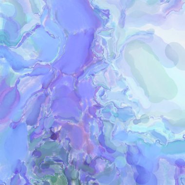 El yapımı sürreal soyut desenli suluboya. Modern sanatsal resim. 2D çizim. Arkaplan boyası karışımı. Yaratıcı duvar sanatı. Çağdaş sanat.