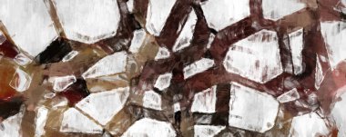 Soyut arkaplanda pürüzlü fırça darbeleri. Fırça boyası. Renkli boya darbeleri. Eşsiz duvar sanatı. Tuvaldeki modern sanat. Renkli çağdaş sanat eserleri. 