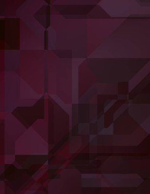 Renkli ve canlı geometrik şekiller katmanları var. Bir teknoloji planının dijital illüstrasyonu. Gelecekçi tasarım şablonu.