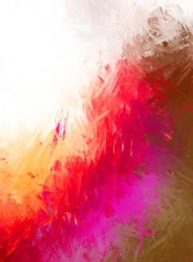 Yaratıcı soyut resim. Artistik fırça darbeleriyle donatılmış. Renkli ve canlı bir illüstrasyon. boyalı sanat