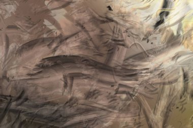 Modern sanat. Taranmış Boyalı Soyut Arkaplan. Fırça darbesi ile boyanmış. Boya darbeleri. 2B Görüntü